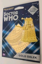 Doctor Who Gold Dalek Metal Earth model kit