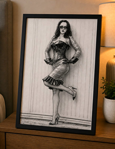 Framed black white - white, fashion