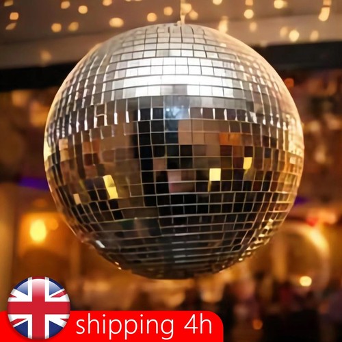 20cm mirror disco ball silver - 20cm,