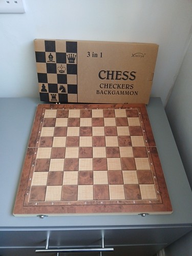 Large chess wooden set - chess,