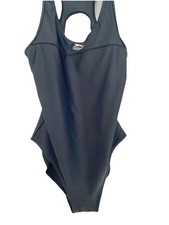 SLAZENGER WOMENS SIZE 14 BLACK RACER BACK SWIMSUIT SWIMMING COSTUME NEW 