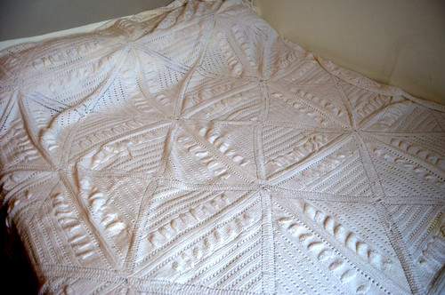 Vintage hand made bedspread - made,