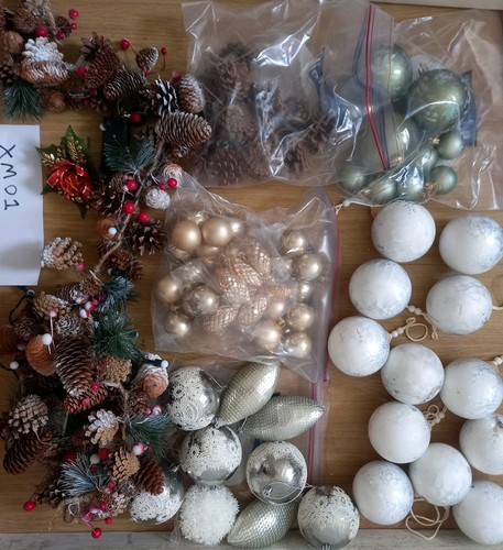 Vintage christmas baubles - vintage,