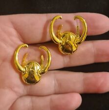 Loki Marvel Cufflinks Avengers Helmet 3D Enamel Metal Wedding Grooms man