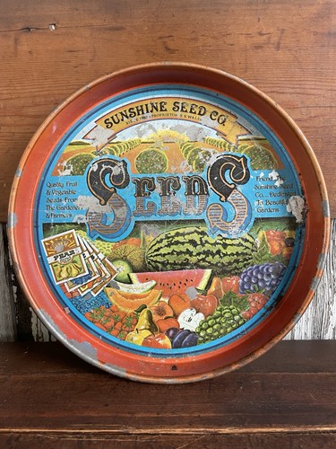 Vintage metal tray barware - metal,