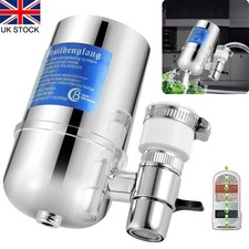 Tap Water Purifier Kitchen Bathroom Faucet Filtration Cleaner 8-Layer Filter UK
