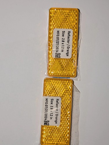 Self adhesive amber orange - 2x, self-adhesive