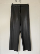 M&S Womens Faux Leather Black