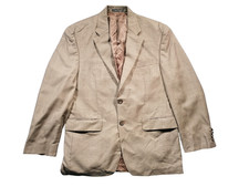 Ralph Lauren Blazer 38S Brown Jacket 100% Wool Tweed Formal Wedding Sports Races