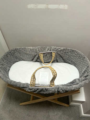 Wicker moses basket set oval - wicker,