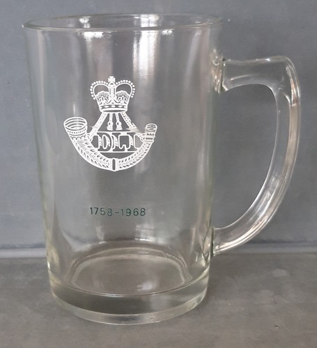 Army glass tankard dli - glass,