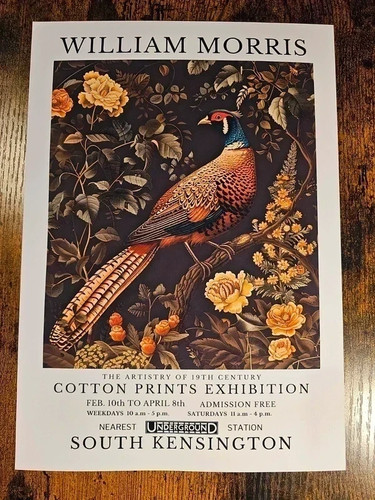 Size william morris print - a4,