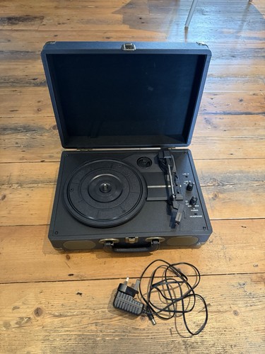 Vintage suitcase record player - vintage,