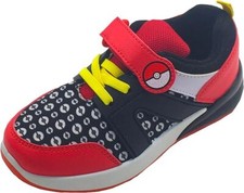 Boys Pokemon Trainers Light Up Pikachu Black Ball Rip Tape Strap Size 10-3 Girls
