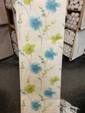 arthouse opera wallpaper riviera motif teal   413404 blue  flower
