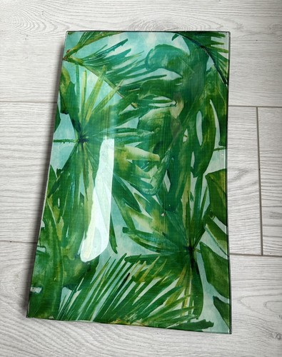 Glass retro serving - glass, platter