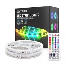 LED Stick On Light Strips 2 x 12.25M Remote Control Mains Power Multi Colour 