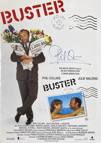Phil collins signed buster - collins,