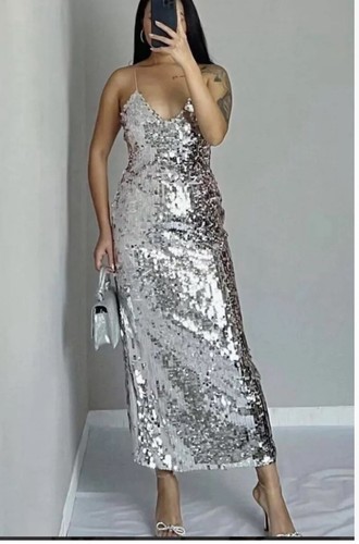 Zara woman new silver strappy - zara,