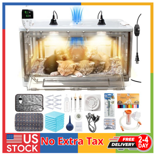 Puppy incubator with heating - with,