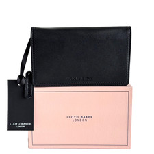 Womens Purse Black Leather Large Coin Card Wallet - Boxed - Lloyd Baker -RRP £69