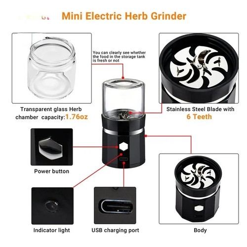Tobacco grinder electric herb - grinder,