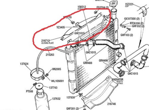 Triumph stag closing plate - plate, mk1