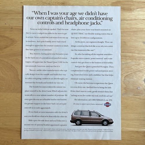Vintage nissan quest - vintage, gxe