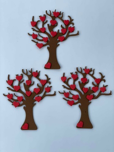 Trees die cuts card - trees, making