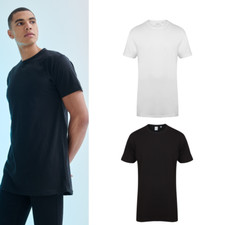 SF Longline T-Shirt with Dipped Hem (SF258) - Casual Short Sleeved Tee