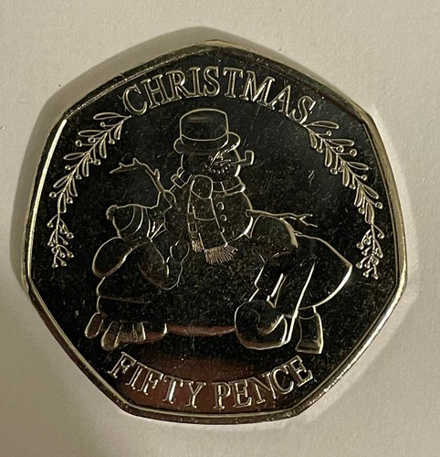 Gibraltar christmas 50p - christmas,