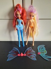 Winx Sirenix Bloom & Stella Fashion Dolls | Witty Toys | Good Condition | + Wing