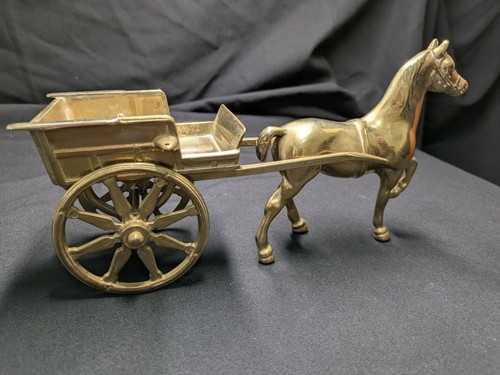 Vintage solid brass horse - solid,