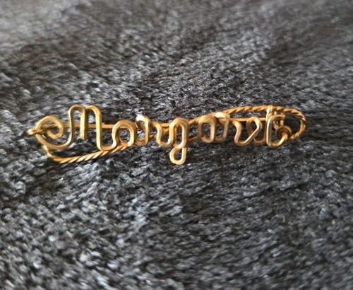 Vintage wire gold tone twisted - tone,