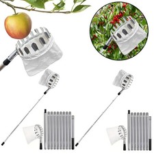 3.2/4m Apple Picker Telescopic Handle Fruit Lightweight Catcher Tool with Bag