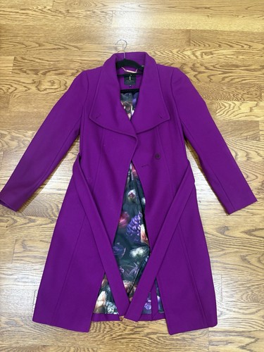 Ted baker magenta wool trench - ted,