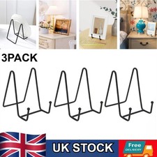 3×Stand Holder Iron Easel Display Metal Frame for Photo Book Display Plate Stand