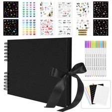 Bemece Scrapbook, 80 Pages Photo Album Craft Paper, DIY Handmade Album Scrapbook