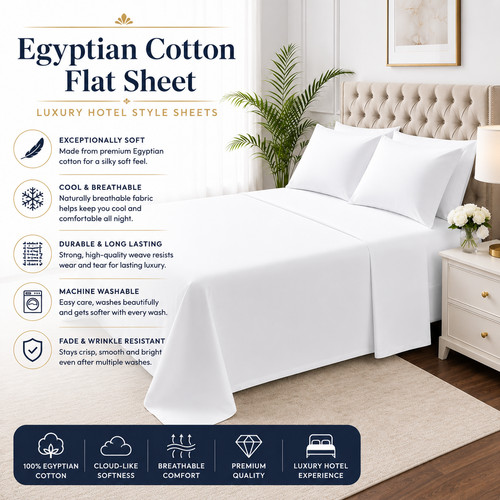 Luxury flat sheets 100 - luxury,
