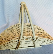 Vintage White Wicker Woven