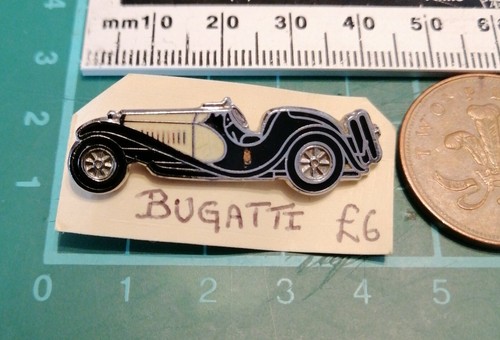 Bugatti car pin badge - car,