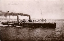 Isle Of Man Steam Packet Co Paddle Steamer 1897-1916 Real Photo postcard