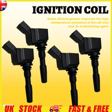 4x Ignition Coil Pack for AUDI A1 / VW POLO 6R Mk5 Mk6 1.0 1.4 12-On 0986221057