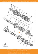YAMAHA Circlip 1, 278-17424-01