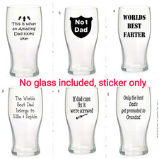 2x Dad Fathers Day Pint Wine
