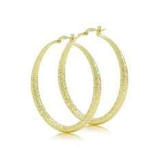 Gold Tone 60mm Large Real Gold