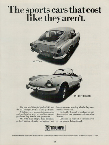 1969 triumph spitfire - triumph, 6+