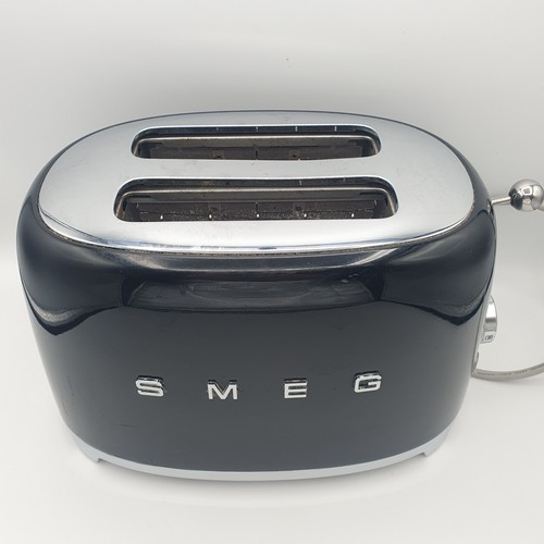 Black smeg slice - black, toaster