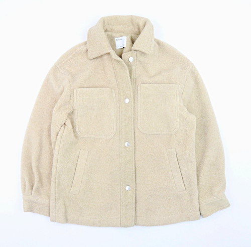 Bershka women beige fleece - bershka,