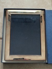 RC Carr Sheffield England UK 925 Sterling Silver 5"x7" Picture Frame Wood Back